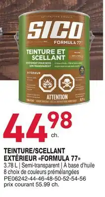 Matério TEINTURE/SCELLANT EXTÉRIEUR FORMULA 77 SICO offer