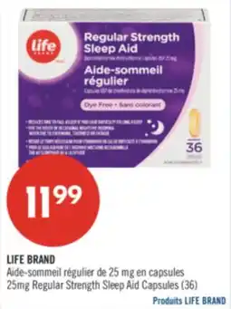 Pharmaprix LIFE BRAND 25mg Regular Strength Sleep Aid Capsules (36) offer
