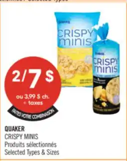Pharmaprix QUAKER CRISPY MINIS offer