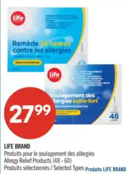 Pharmaprix LIFE BRAND Allergy Relief Products offer
