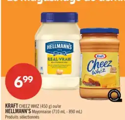 Pharmaprix KRAFT CHEEZ WHIZ 450g HELLMANN'S Mayonnaise 710mL-890mL offer