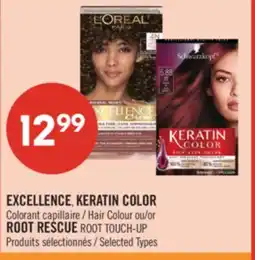 Pharmaprix EXCELLENCE, KERATIN COLOR Hair Colour or ROOT RESCUE ROOT TOUCH-UP offer