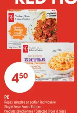 Pharmaprix PC Single Serve Frozen Entrees offer