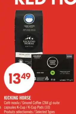 Pharmaprix KICKING HORSE Ground Coffee (284 g) or capsules K-Cup K-Cup Pods (10) offer