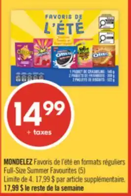 Pharmaprix Mondelez Full-Size Summer Favourites offer