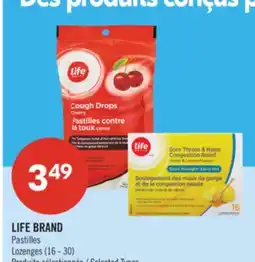 Pharmaprix LIFE BRAND Lozenges offer