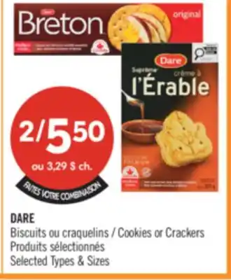 Pharmaprix DARE Cookies or Crackers offer