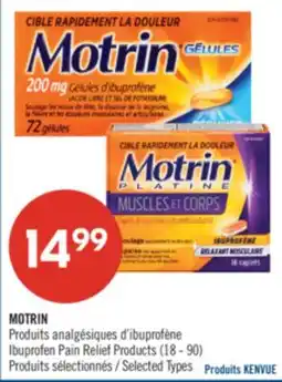 Pharmaprix MOTRIN Ibuprofen Pain Relief Products (18 - 90) offer