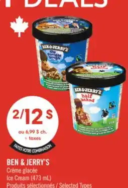 Pharmaprix BEN & JERRY'S Ice Cream offer