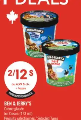 Pharmaprix BEN & JERRY'S Ice Cream offer