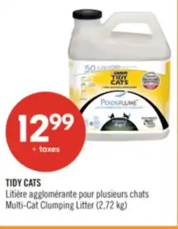 Pharmaprix TIDY CATS Multi-Cat Clumping Litter offer