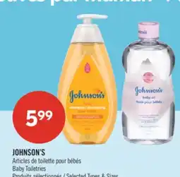 Pharmaprix JOHNSON'S Baby Toiletries offer