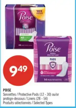 Pharmaprix POISE Protective Pads (12 - 30) or Liners (28 - 54) offer