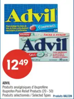 Pharmaprix ADVIL Ibuprofen Pain Relief Products offer