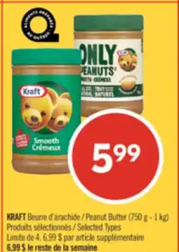 Pharmaprix KRAFT Peanut Butter (750 g - 1 kg) offer