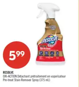Pharmaprix RESOLVE OXI-ACTION Pre-treat Stain Remover Spray (375 mL) offer