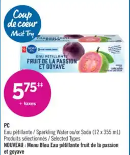 Pharmaprix PC Sparkling Water or Soda offer
