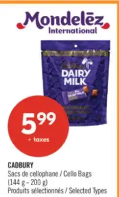 Pharmaprix CADBURY Cello Bags (144 g - 200 g) offer