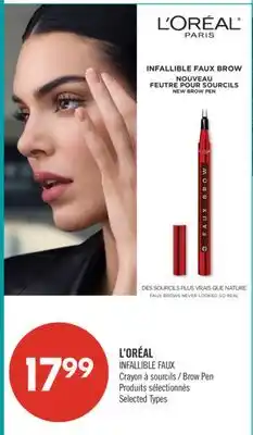 Pharmaprix L'ORÉAL INFALLIBLE FAUX Brow Pen offer