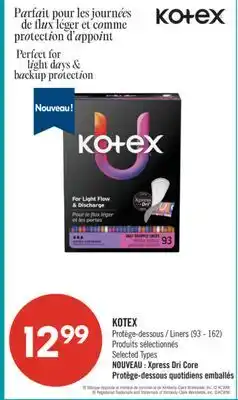 Pharmaprix KOTEX Liners offer