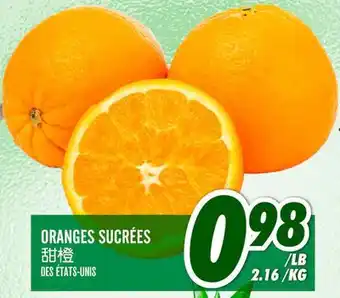 Marché Lian Tai ORANGES SUCRÉES offer