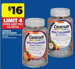 Real Canadian Superstore Centrum Multivitamins offer