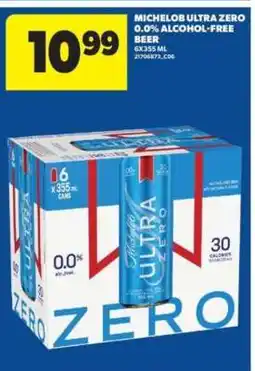 Real Canadian Superstore Michelob Ultra Zero 0.0% Alcohol-Free Beer offer