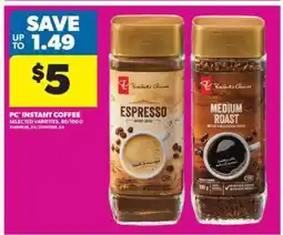Real Canadian Superstore PC INSTANT COFFEE offer