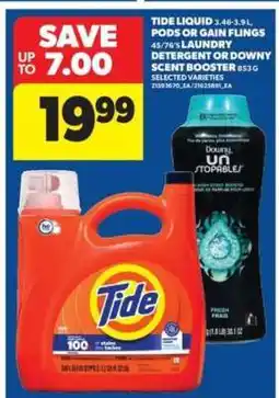 Real Canadian Superstore Tide Liquid or Gain Flings offer