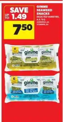 Real Canadian Superstore Gimme Seaweed Snacks offer