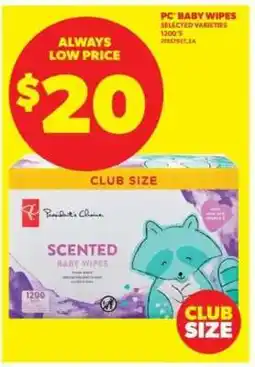 Real Canadian Superstore PC BABY WIPES offer