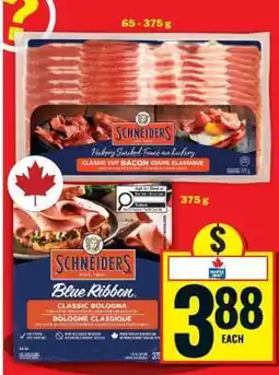 Food Basics Schneiders Classic Cut Bacon & Blue Ribbon Bologna offer