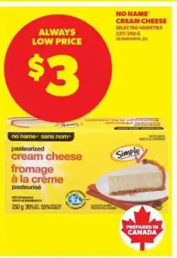 Real Canadian Superstore No Name Cream Cheese offer