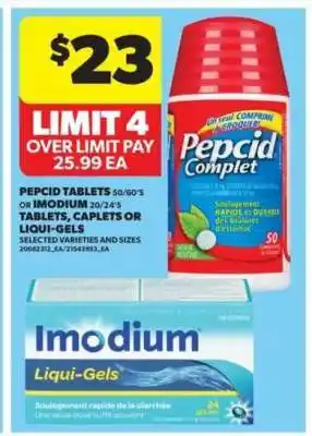 Real Canadian Superstore Pepcid Tablets or Imodium offer