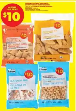 Real Canadian Superstore Breaded Chicken, Meatballs, Potstickers or Hors d'Oeuvres offer