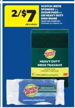 Real Canadian Superstore Scotch-Brite Sponges, Scour Pads, or Heavy Duty Dish Wand offer