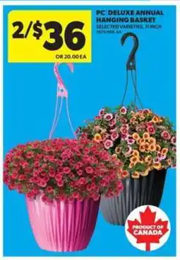 Real Canadian Superstore PC Deluxe Annual Hanging Basket offer