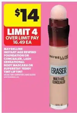 Real Canadian Superstore Maybelline Instant Age Rewind Foundation or Concealer offer