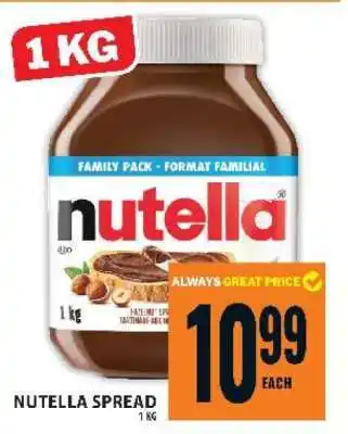 Food Basics NUTELLA SPREAD offer