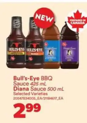 Real Canadian Superstore Bull's-Eye BBQ Sauce & Diana Sauce offer