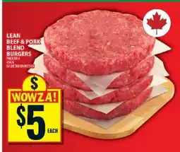 Food Basics Lean Beef & Pork Blend Burgers offer