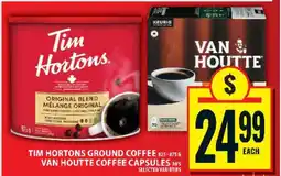 Food Basics Tim Hortons Ground Coffee & Van Houtte Coffee Capsules offer