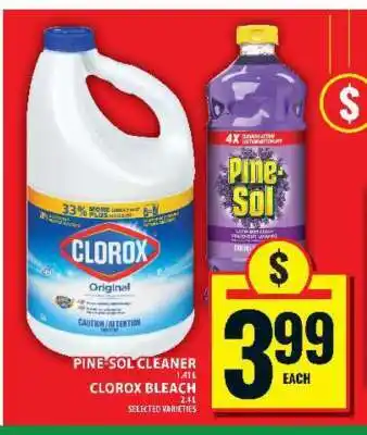Food Basics PINE-SOL CLEANER OR CLOROX BLEACH offer