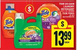 Food Basics TIDE OR GAIN LAUNDRY DETERGENT offer