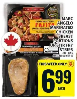 Food Basics Marc Angelo Marinated Chicken Breast Portions or Stir Fry Strips offer
