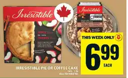 Food Basics Irresistible Pie or Coffee Cake offer
