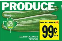 Food Basics SEEDLESS CUCUMBERS offer
