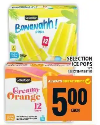 Food Basics SELECTION ICE POPS offer