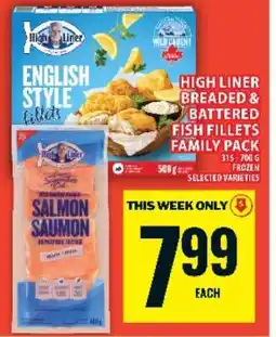 Food Basics High Liner Breaded & Battered Fish Fillets Family Pack offer