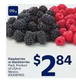 Walmart RASPBERRIES OR BLACKBERRIES offer